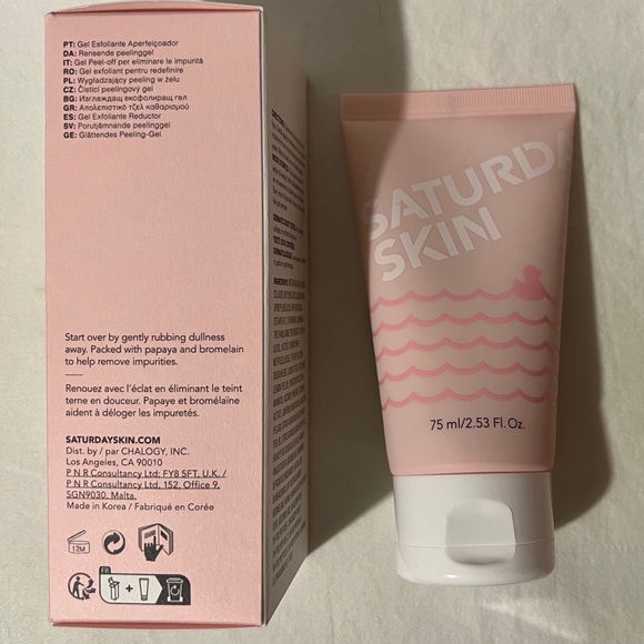 🫧NIB🫧 SATURDAY SKIN Rub-A-Dub Refining Peel Gel 2.53 fl oz - Picture 4 of 11